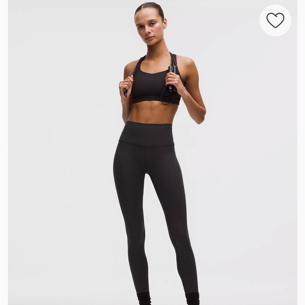 lululemon athletica Black wunder train Leggings inseam 25